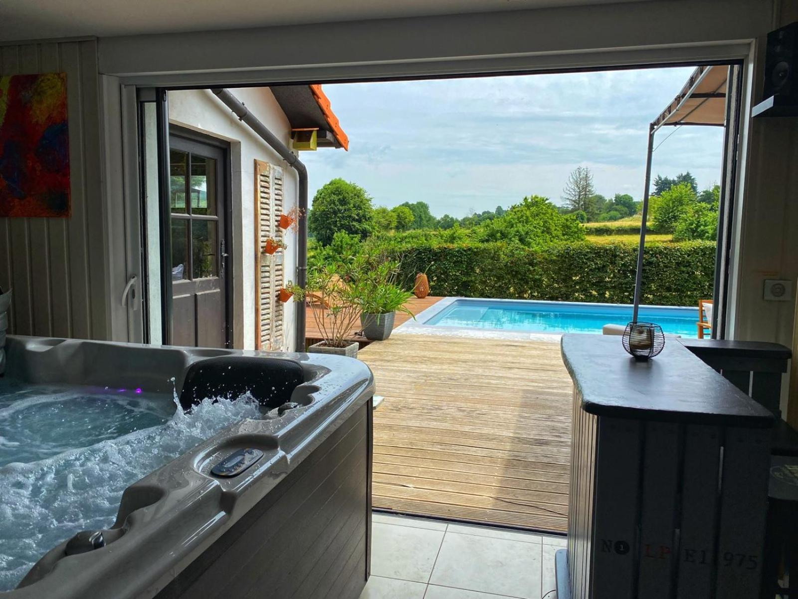Gite Piscine Jacuzzi Privatises Clos Valentin Freulleville Kültér fotó